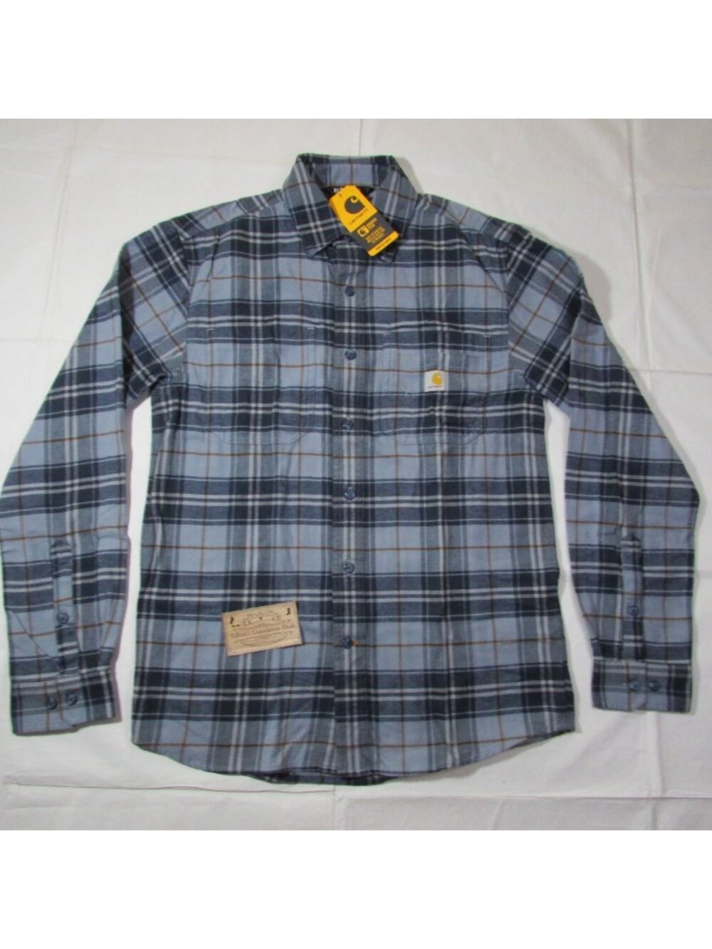 Carhartt Men's Rugged Flex Relaxed Fit Midweight Flannel Long Sleeve Plaid Shirt